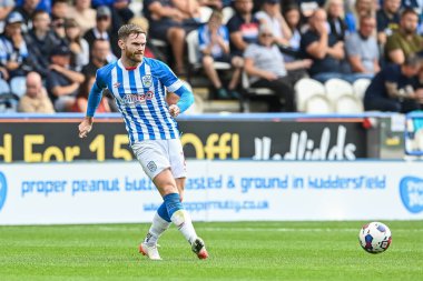 Oliver Turton #2 of Huddersfield Town during the Sky Bet Championship match Huddersfield Town vs Blackpool at John Smith's Stadium, Huddersfield, United Kingdom, 4th September 202