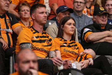 Hull City fans in side the MKM Stadium during the Sky Bet Championship match Hull City vs Sheffield United at MKM Stadium, Hull, United Kingdom, 4th September 202