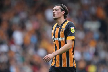 A dejected Jacob Greaves #4 of Hull City during the Sky Bet Championship match Hull City vs Sheffield United at MKM Stadium, Hull, United Kingdom, 4th September 202