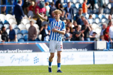 Jack Rudoni #22 of Huddersfield Town applauds fans after the Sky Bet Championship match Huddersfield Town vs Blackpool at John Smith's Stadium, Huddersfield, United Kingdom, 4th September 202