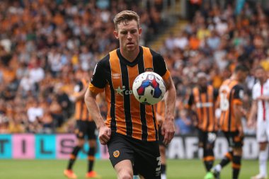 Callum Elder #3 of Hull City during the Sky Bet Championship match Hull City vs Sheffield United at MKM Stadium, Hull, United Kingdom, 4th September 202
