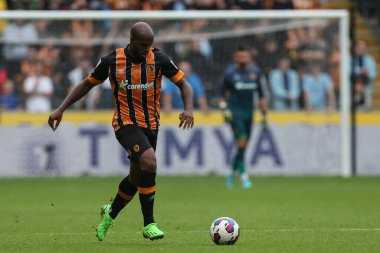 Oscar Estupin #19 of Hull City in action during the Sky Bet Championship match Hull City vs Sheffield United at MKM Stadium, Hull, United Kingdom, 4th September 202