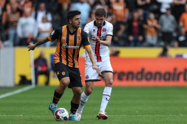 Ozan Tufan #7 of Hull City in action during the Sky Bet Championship match Hull City vs Sheffield United at MKM Stadium, Hull, United Kingdom, 4th September 202