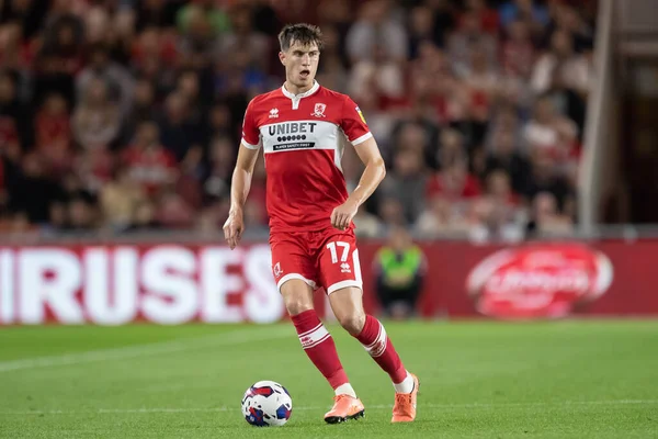 Paddy McNair #17 of Middlesbrough on the ball during the Sky Bet Championship match Middlesbrough vs Sunderland at Riverside Stadium, Middlesbrough, United Kingdom, 5th September 202