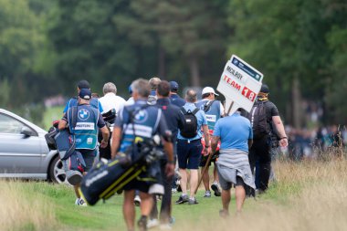 Rory Mcllroy ve ekibi BMW PGA Şampiyonası 2022 Ünlüler Pro-Am Wentworth Club, Virginia Water, İngiltere, 7 Eylül 202