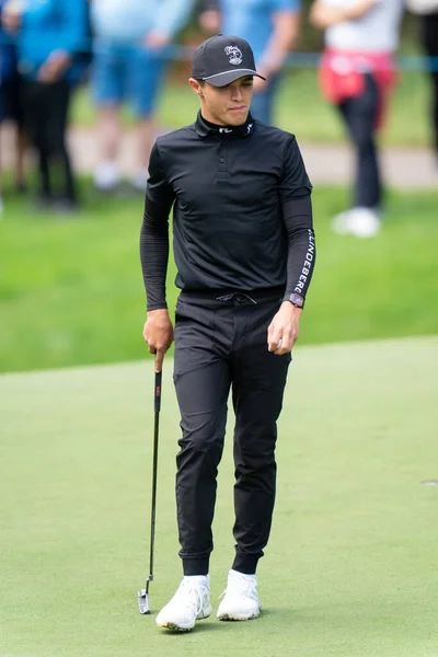 Lando Norris Podczas Bmw Pga Championship 2022 Celebrity Pro Wentworth — Zdjęcie stockowe