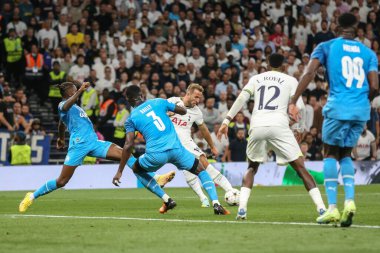 Tottenham Hotspur 'dan Harry Kane UEFA Şampiyonlar Ligi maçında Tottenham Hotspur Marsilya' ya karşı Tottenham Hotspur Stadyumu, Londra, İngiltere, 7 Eylül 202