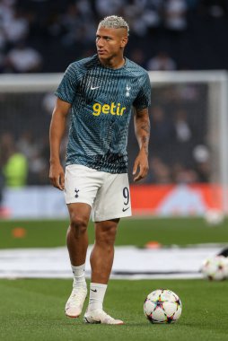 Tottenham Hotspur 'dan Richarlison # 9 UEFA Şampiyonlar Ligi karşılaşmasında Tottenham Hotspur Marsilya' ya karşı Tottenham Hotspur Stadyumu, Londra, 7 Eylül 202