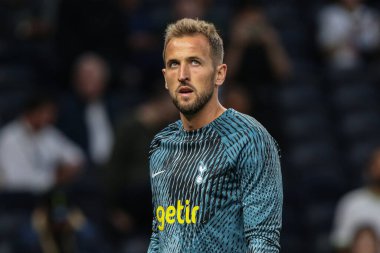 Tottenham Hotspur 'dan Harry Kane # 10 UEFA Şampiyonlar Ligi karşılaşmasında Tottenham Hotspur Marsilya' ya karşı Tottenham Hotspur Stadyumu, Londra, İngiltere, 7 Eylül 202