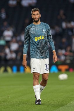 Rodrigo Bentancur # 30 Tottenham Hotspur UEFA Şampiyonlar Ligi karşılaşmasında Tottenham Hotspur Marsilya 'ya karşı Tottenham Hotspur Stadyumu, Londra, 7 Eylül 202