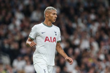Tottenham Hotspur 'dan Richarlison # 9 UEFA Şampiyonlar Ligi maçında Tottenham Hotspur, Marsilya' ya karşı Tottenham Hotspur Stadyumu, Londra, 7 Eylül 202