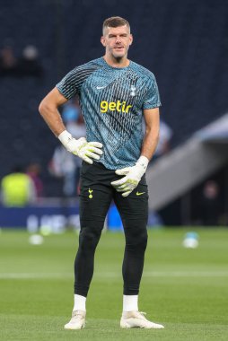 Tottenham Hotspur 'dan Fraser Forster # 20 UEFA Şampiyonlar Ligi karşılaşmasında Tottenham Hotspur Marsilya' ya karşı Tottenham Hotspur Stadyumu, Londra, 7 Eylül 202