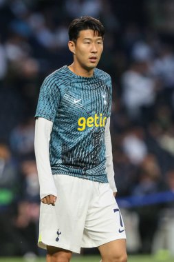 Tottenham Hotspur 'dan Son Heung-Min # 7 UEFA Şampiyonlar Ligi karşılaşmasında Tottenham Hotspur Marsilya' ya karşı Tottenham Hotspur Stadyumu, Londra, 7 Eylül 202