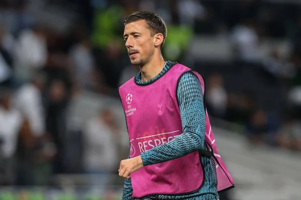 Clment Lenglet Tottenham Hotspur Podczas Rozgrzewki Przed Meczem Podczas Meczu — Zdjęcie stockowe