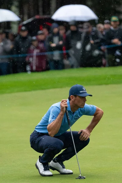 Billy Horschel 在2022年宝马Pga锦标赛第一天在英国弗吉尼亚水温特沃斯俱乐部 Wentworth Club Virginia Water United Kingdom 8Th — 图库照片