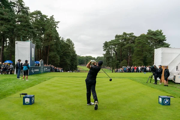 Rory Mcelroy Nir 11Th Fairway Durante Bmw Pga Championship 2022 — Fotografia de Stock