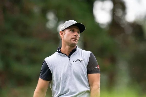 Andrea Pavan Ita 11Th Tee Durante Bmw Pga Championship 2022 — Fotografia de Stock