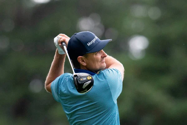 Justin Rose Eng 11Th Tee Durante Bmw Pga Championship 2022 — Fotografia de Stock