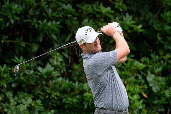 Marc Warren Sco Abschlag Während Der Bmw Pga Championship 2022 — Stockfoto