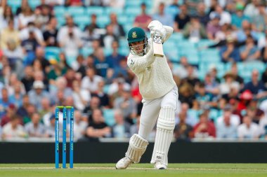 Güney Afrikalı Marco Jansen, 10 Eylül 202 'de Kia Oval, Londra, İngiltere' de 5 İngiltere 'nin Güney Afrika' ya karşı 3. gününde