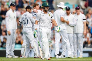 Güney Afrikalı Dekan Elgar, 10 Eylül 202 'de Kia Oval, Londra, Birleşik Krallık' ta 5 İngiltere 'nin 3.