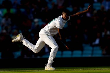 Güney Afrikalı Kagiso Rabada, 10 Eylül 202 'de Kia Oval, Londra, Birleşik Krallık' ta 5 İngiltere 'nin 3.
