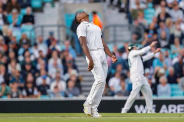 Güney Afrikalı Kagiso Rabada, 10 Eylül 202 'de İngiltere' nin Güney Afrika 'ya karşı Kia Oval, Londra, İngiltere' de açtığı 3.