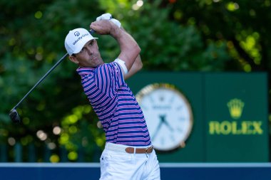 Billy Horschel (ABD) BMW PGA Şampiyonası 2022 'de Virginia Water, İngiltere' de oynanan 16.