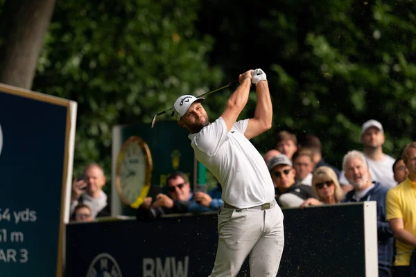 Adri Arnaus Esp 2Nd Fairway Bmw Pga Championship 2022 Wentworth — Fotografia de Stock