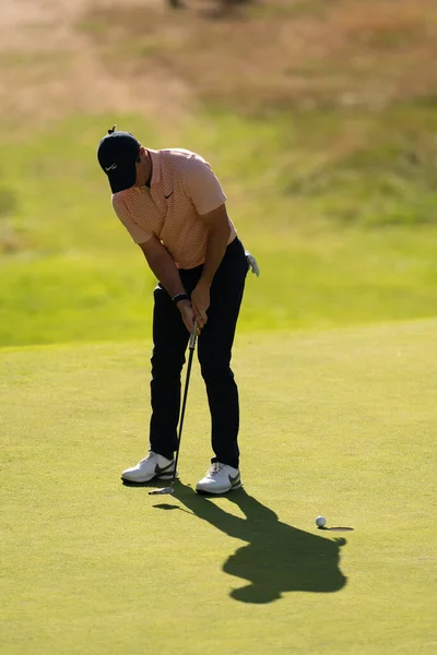 Rory Mcelroy Eng 14Th Green Bmw Pga Championship 2022 Wentworth — стоковое фото