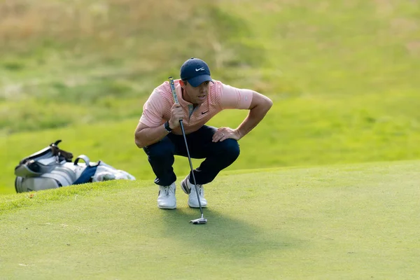 Rory Mcelroy Eng 14Th Green Podczas Bmw Pga Championship 2022 — Zdjęcie stockowe