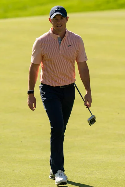 Rory Mcelroy Eng 14Th Green Durante Bmw Pga Championship 2022 — Foto Stock