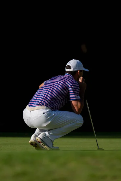 Billy Horschel Usa Ustawia Się Pozycji Podczas Bmw Pga Championship — Zdjęcie stockowe