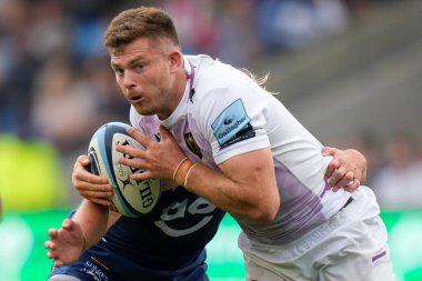 Northampton Saints Sam Graham Gallagher Premiership maçında Sale Sharks Northampton Saints 'e karşı AJ Bell Stadyumu, Eccles, İngiltere, 11 Eylül 202