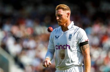 İngiliz Ben Stokes, LV Sigorta Deneme Maçı sırasında İngiltere ile Güney Afrika arasındaki The Kia Oval, Londra, İngiltere, 11 Eylül 202