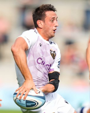Northampton Saint Alex Mitchell Gallagher Premiership maçında Sale Sharks Northampton Saints 'e karşı AJ Bell Stadyumu, Eccles, Birleşik Krallık, 11 Eylül 202