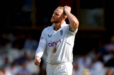 İngiliz Ben Stokes, LV Sigorta Deneme Maçı sırasında İngiltere ile Güney Afrika arasındaki The Kia Oval, Londra, İngiltere, 11 Eylül 202