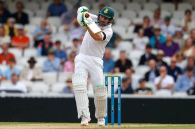 Güney Afrikalı Dekan Elgar, LV Sigorta Testi sırasında İngiltere ile Güney Afrika arasındaki The Kia Oval, Londra, İngiltere maçı sırasında 11 Eylül 202