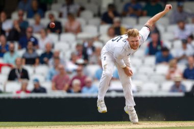 İngiliz Ben Stokes, LV Sigorta Deneme Maçı sırasında İngiltere ile Güney Afrika arasındaki The Kia Oval, Londra, İngiltere, 11 Eylül 202