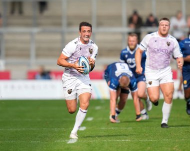 Northampton Saint Alex Mitchell, Gallagher Premiership maçında Northampton Saints 'e karşı AJ Bell Stadyumu, Eccles, İngiltere 11 Eylül 202