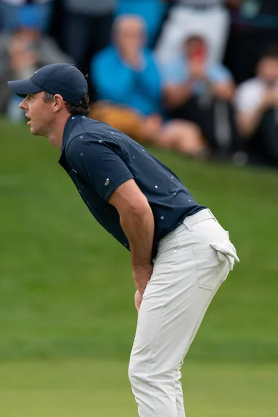 Rory Mcelroy Eng Perde Occasione Putt Eagle Termina Sotto Bmw — Foto Stock