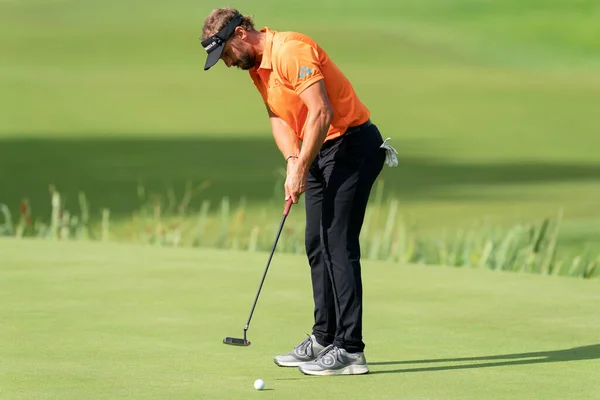 Joost Luiten Ned Putts Auf Dem Grün Während Der Bmw — Stockfoto