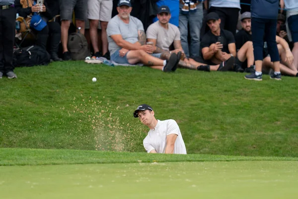 Чипи Rasmus Hojgaard Den Зеленому Під Час Bmw Pga Championship — стокове фото