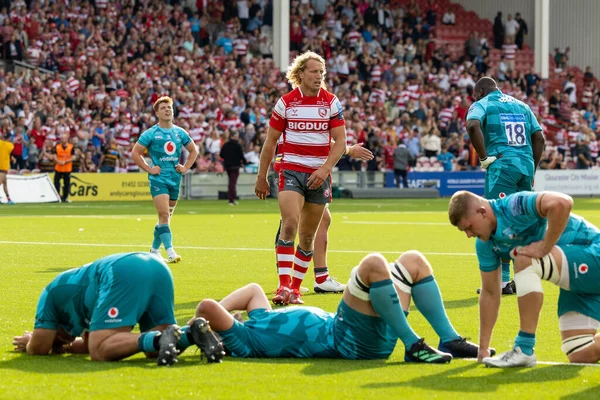 Billy Twelvetrees Gloucester Rugby Cammina Consolare Giocatori Devastati Wasps Dopo — Foto Stock