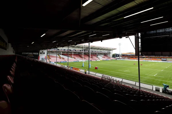 General View Kingsholm Stadium Home Gloucester Rugby Gallagher Premiership Match — Stock Photo, Image