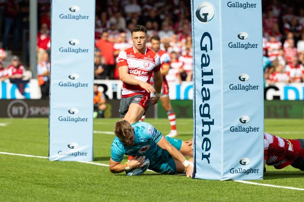 Charlie Atkinson Von Wasps Rugby Versucht Während Des Gallagher Premiership — Stockfoto