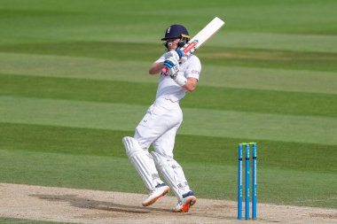 İngiltere 'den Ollie Pope, 3. LV Sigorta Deneme Maçı' nda 5. İngiltere, Yeni Zelanda 'ya karşı Kia Oval, Londra, İngiltere, 12 Eylül 202