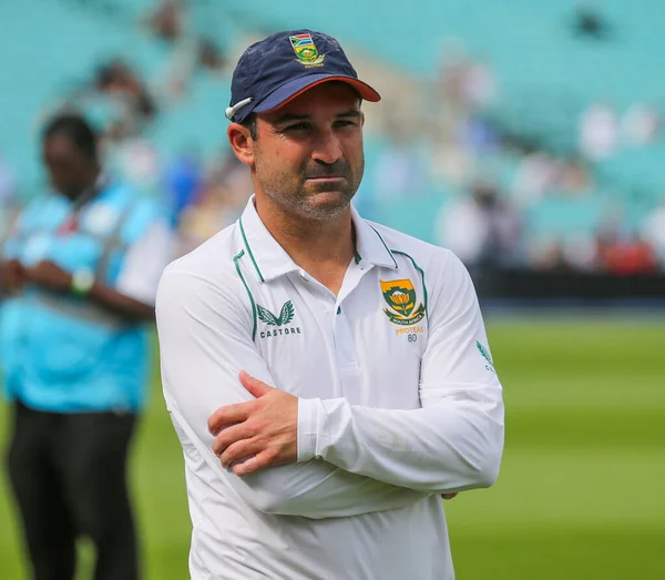 Zuid Afrika Dean Elgar Derde Insurance Test Match Dag Van — Stockfoto