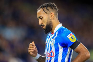 Huddersfield Town 'dan Sorba Thomas # 7 Gökyüzü İddia Şampiyonası maçında Huddersfield Town, Wigan Athletic' e karşı John Smith Stadyumu, Huddersfield, Birleşik Krallık, 13 Eylül 202