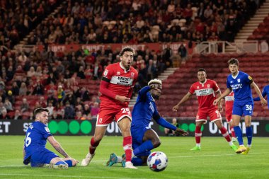 Middlesbrough 'dan Matt Crooks 13 Eylül 202' de Middlesbrough, Middlesbrough City 'de oynanan Sky Bet Şampiyonası maçında gol atma şansını kaçırdı.